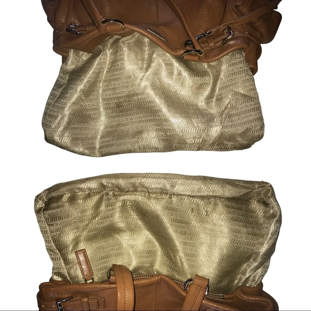 Well Made Leather Prada Brown Hobo Bag - Picture 9 of 13